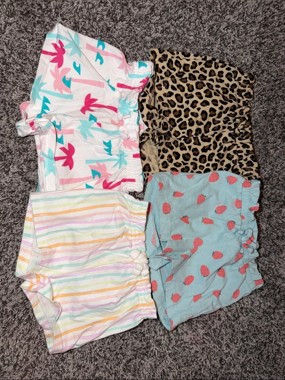 Baby Printed Cotton Bloomer Shorts Multicolor